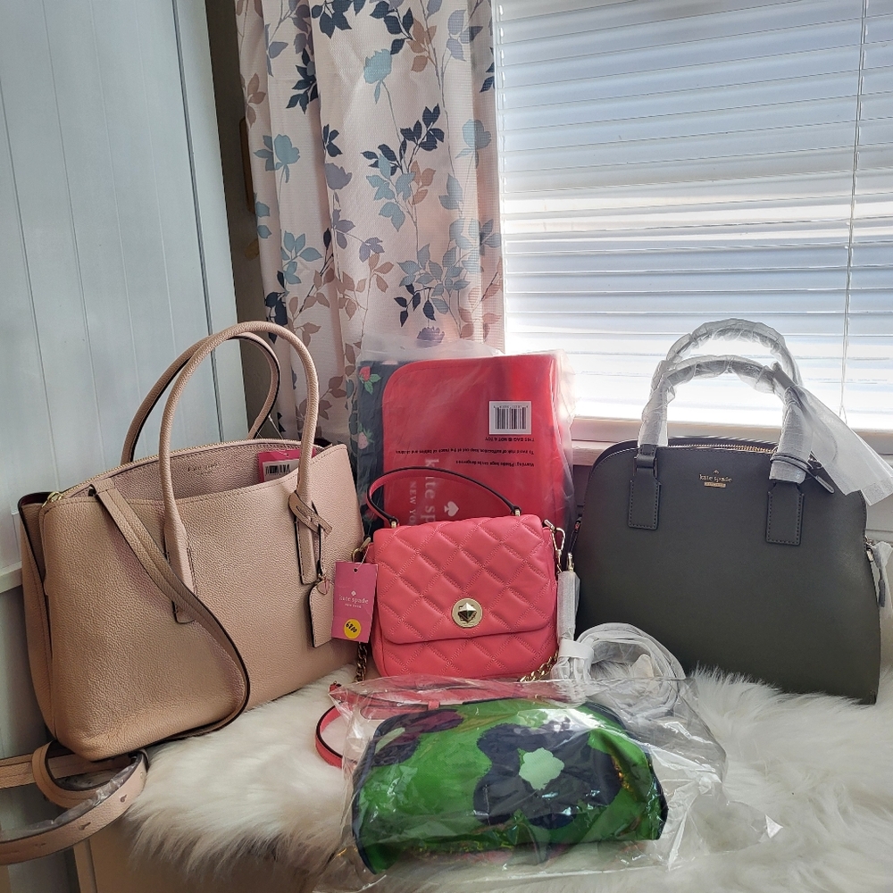 NWT 5 kate spade  satchel, cossbody, cosmetic bag, picnic blanket (Total R$1200